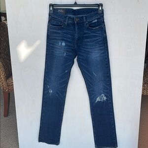 Hollister Slim Skinny Y2K blue ripped jeans 31/32